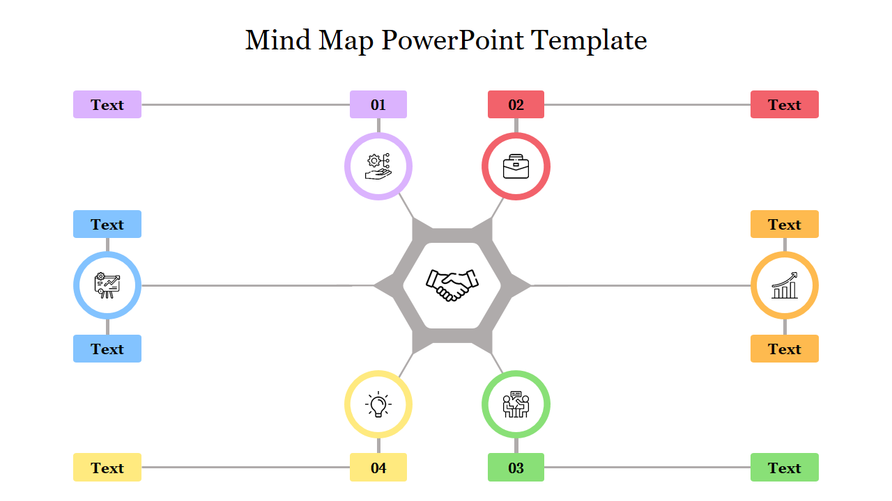 Free - Simple Free Mind Map PowerPoint Template Presentation